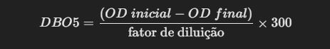 analise de DBO Como fazer análise de BOD ?- Materiais Necessários