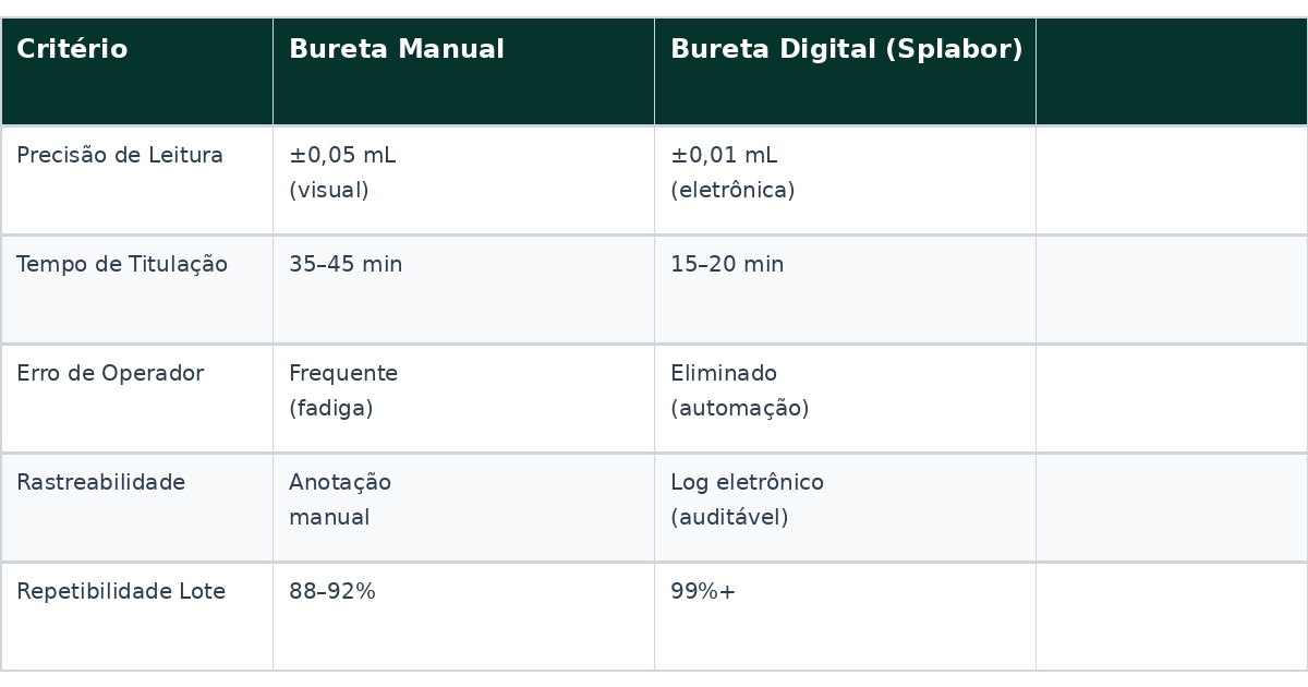 tabela comparativa bureta 1 Vantagens da Bureta Digital- Guia do Comprador