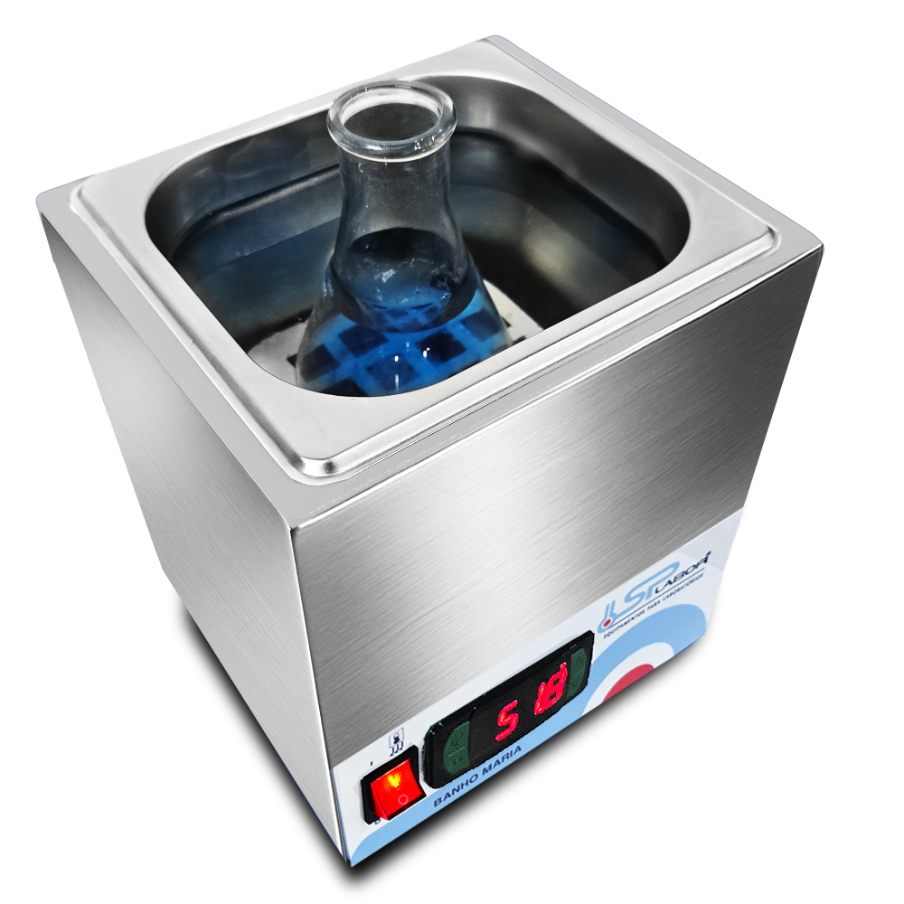 Banho Maria Digital em Aco Inox 2 Litros 200°C 1 Banho Maria Digital em Aço Inox - 2 Litros - 200°C (1)