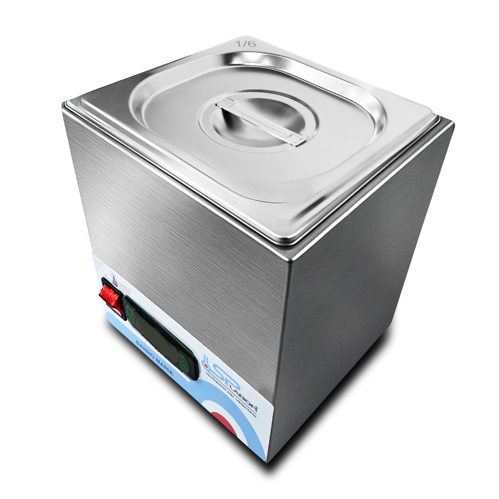 Banho Maria Digital em Aco Inox 2 Litros 200°C 11 Banho Maria Digital em Aço Inox - 2 Litros - 200°C (11)