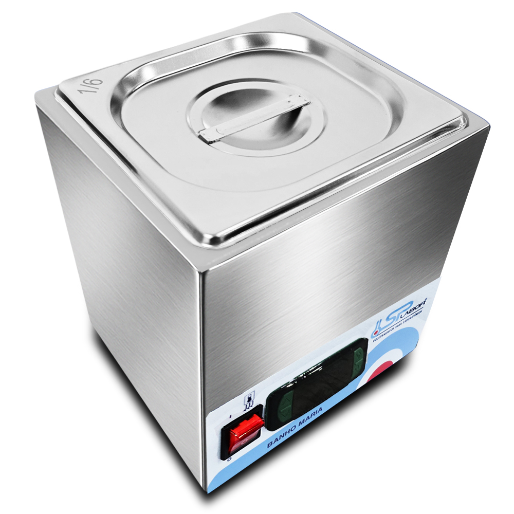 Banho Maria Digital em Aco Inox 2 Litros 200°C 8 Banho Maria Digital em Aço Inox - 2 Litros - 200°C (8)