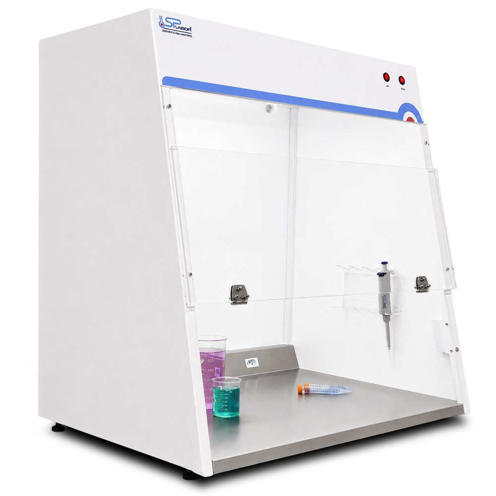 Cabine Workstation 2 1 Cabine Asséptica Workstation para PCR / DNA - Lâmpada Interna UV-C (254nm) - Modelo SP-227