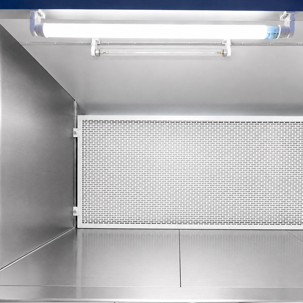 Capela de Fluxo Laminar Horizontal SP 1890 3 Capela de Fluxo Laminar Horizontal de Bancada com Área de Trabalho Inox - Dimensões Internas (LxPxA) 1890x504x665mm - Modelo SP-1890/6-HI - SPLABOR (@) - Imagem 8