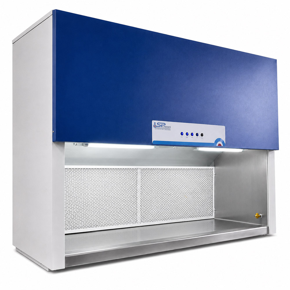 Capela de Fluxo Laminar Horizontal SP 1890 6 1 Capela de Fluxo Laminar Horizontal de Bancada com Área de Trabalho Inox - Dimensões Internas (LxPxA) 1890x504x665mm - Modelo SP-1890/6-HI - SPLABOR (@) - Imagem 4