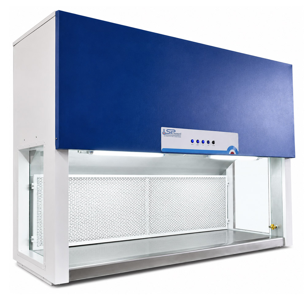 Capela de Fluxo Laminar com Lateral de Vidro SP 1890F 10 Capela de Fluxo Laminar Horizontal de Bancada com Laterais em Vidro - Dimensões Internas (LxPxA) 1890x504x665mm - Modelo SP-1890/6-HLV - SPLABOR (@) - Imagem 4