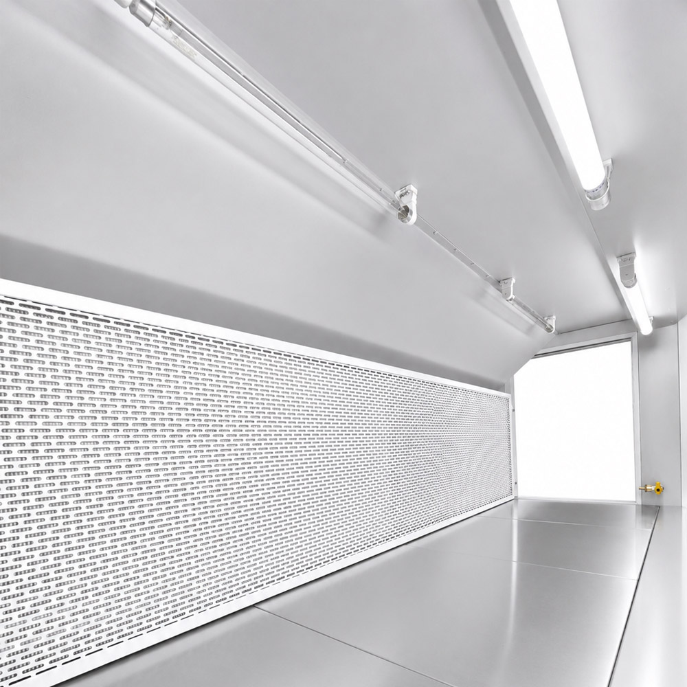 Capela de Fluxo Laminar com Lateral de Vidro SP 1890F 11 Capela de Fluxo Laminar Horizontal de Bancada com Laterais em Vidro - Dimensões Internas (LxPxA) 1890x504x665mm - Modelo SP-1890/6-HLV - SPLABOR (@) - Imagem 16
