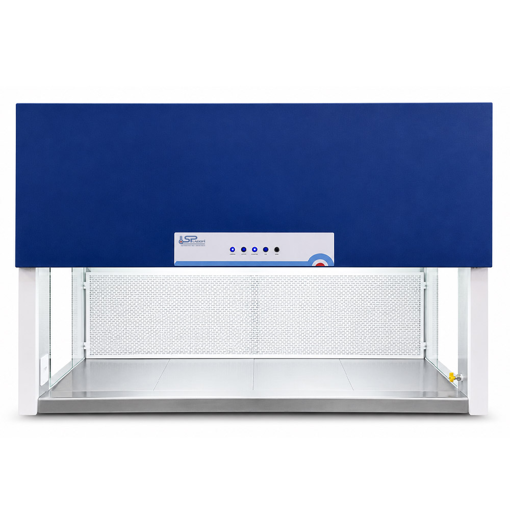 Capela de Fluxo Laminar com Lateral de Vidro SP 1890F 15 Capela de Fluxo Laminar Horizontal de Bancada com Laterais em Vidro - Dimensões Internas (LxPxA) 1890x504x665mm - Modelo SP-1890/6-HLV - SPLABOR (@) - Imagem 8