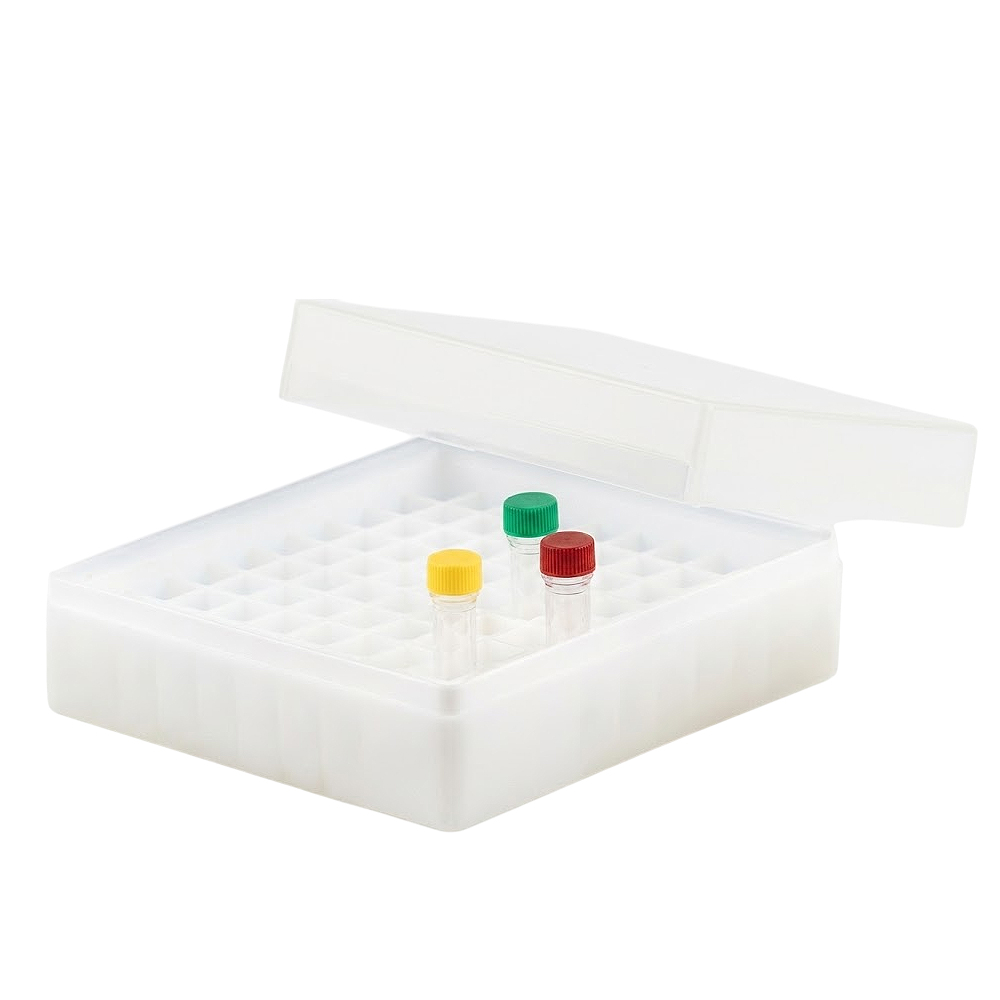 Criobox para 100 Tubos de 15 a 20mL Criobox para 100 Tubos de 1,5 a 2,0mL