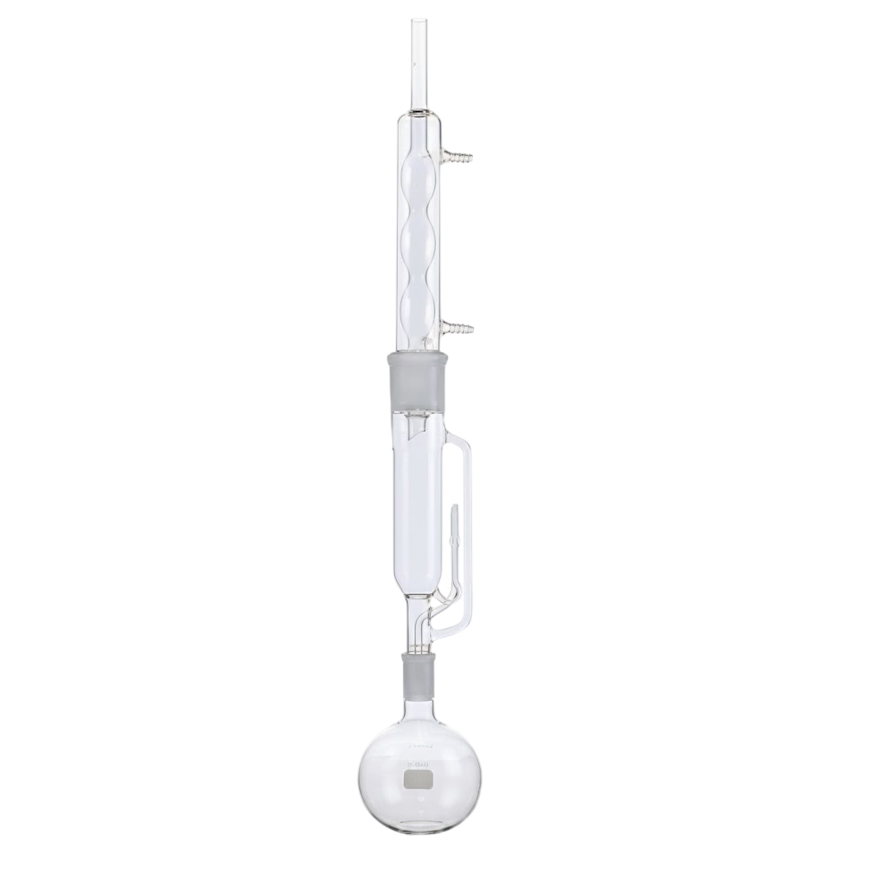 Extrator de Soxhlet Completo Corneta Condensador e Balao Extrator de Soxhlet Completo - (Corneta, Condensador e Balão)