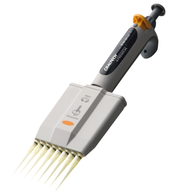 Micropipeta Premium Multicanal com 8 Canais Micropipeta Premium Multicanal com 8 Canais