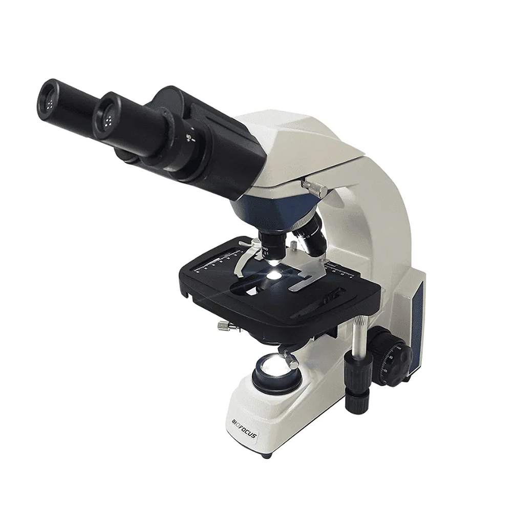Microscopio Biologico Binocular BLUE1600BA L BAT Microscópio Biológico Binocular - BLUE1600BA-L-BAT