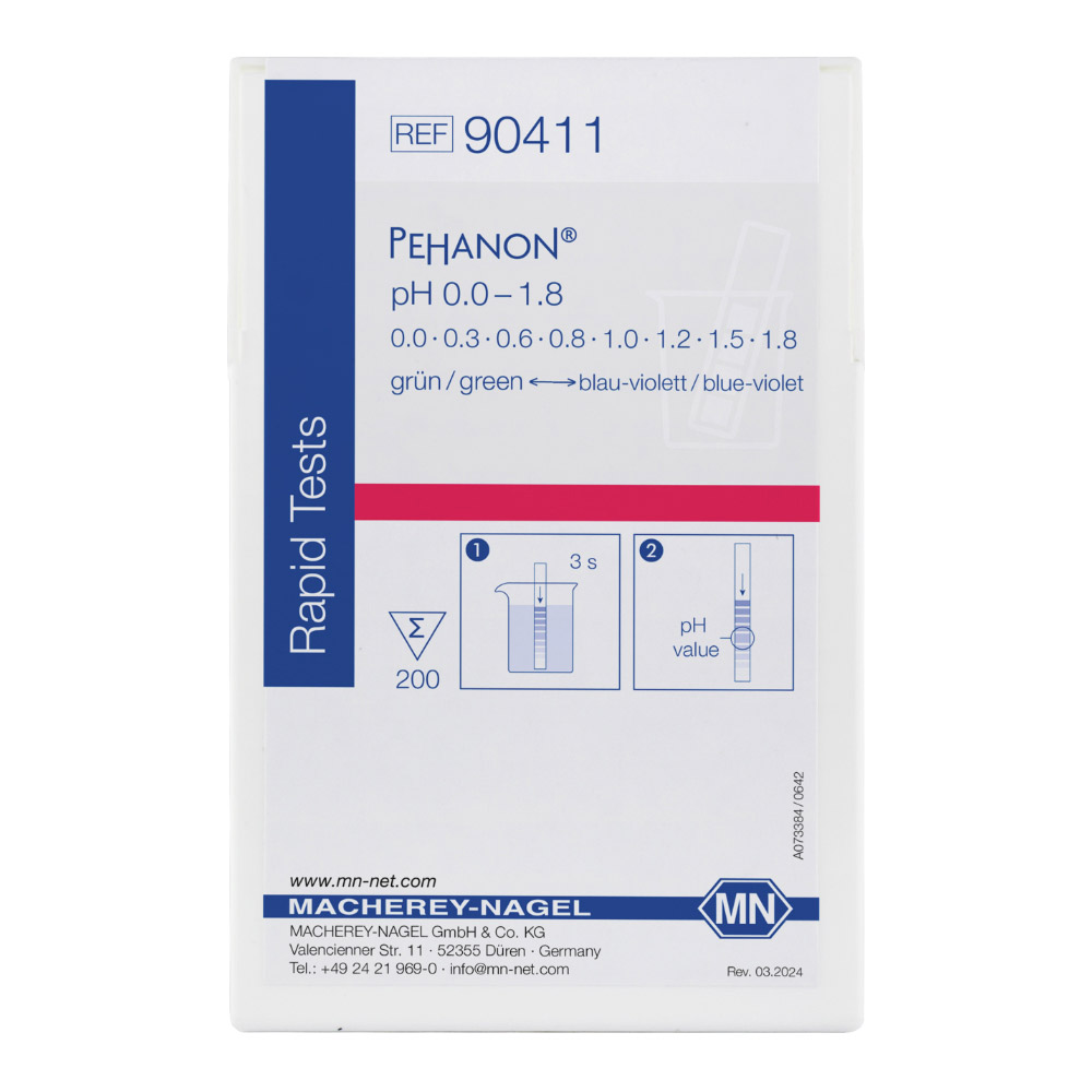 Papel Indicador de pH PEHANON para Solucoes Coloridas 90411 Papel Indicador de pH PEHANON para Soluções Coloridas - 90411