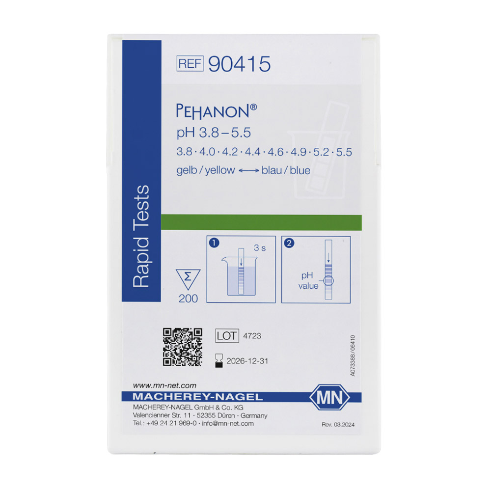 Papel Indicador de pH PEHANON para Solucoes Coloridas 90415 Papel Indicador de pH PEHANON para Soluções Coloridas - 90415
