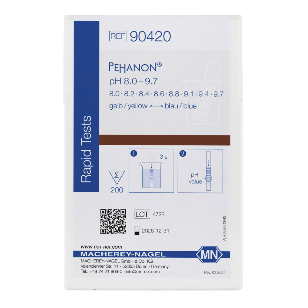 Papel Indicador de pH PEHANON para Solucoes Coloridas 90420 Papel Indicador de pH PEHANON para Soluções Coloridas - 90420