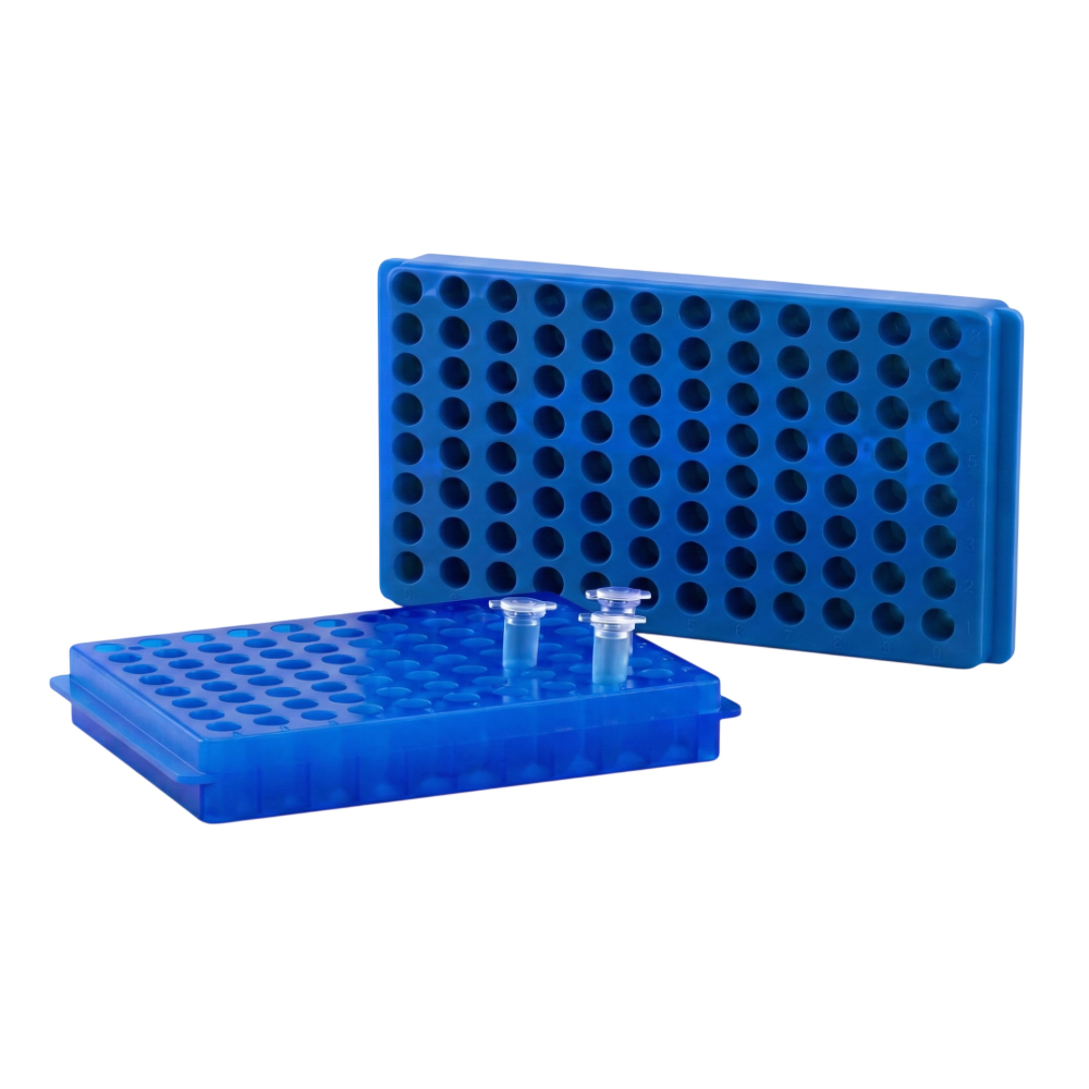 Rack 60 ou 90 Furos para Microtubos de 05 15 20 mL Rack 60 ou 90 Furos para Microtubos de 0,5, 1,5, 2,0 mL