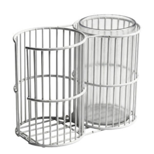 Suporte Duplo de Arame Revestido em PVC