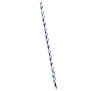 Termômetro Químico - Escala externa - Capilar refletor azul