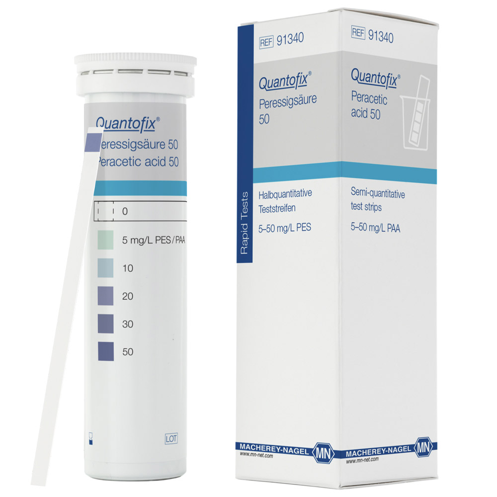 Teste Semi Quantitativo QUANTOFIX Acido Peracetico 91340 Teste Semi-Quantitativo QUANTOFIX Ácido Peracético - 91340