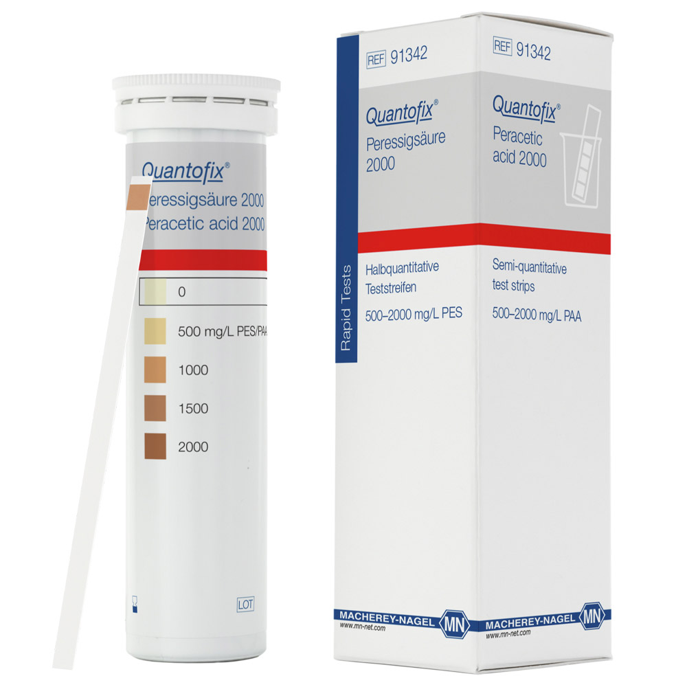 Teste Semi Quantitativo QUANTOFIX Acido Peracetico 91342 Teste Semi-Quantitativo QUANTOFIX Ácido Peracético - 91342