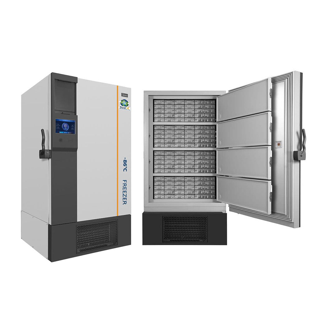 Ultra Freezer DUAL X 860 Litros 0 Ultra Freezer - Com Touch Screen e Resfriamento Duplo - Faixa de Temperatura -40°C a -86°C - Capacidade 860 Litros - Modelo MD-86L860BS - MIDEA BIOMEDICAL